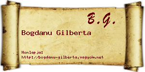 Bogdanu Gilberta névjegykártya